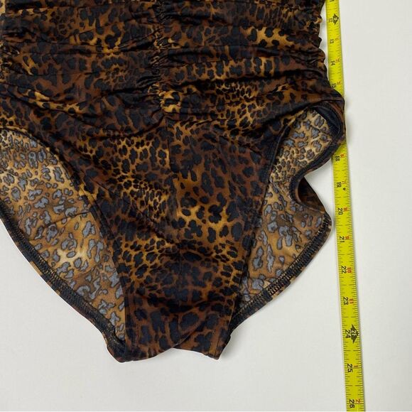 Miraclesuit One Piece Animal Print Ruched Swimsuit Women's Size 12 - Picture 11 of 14